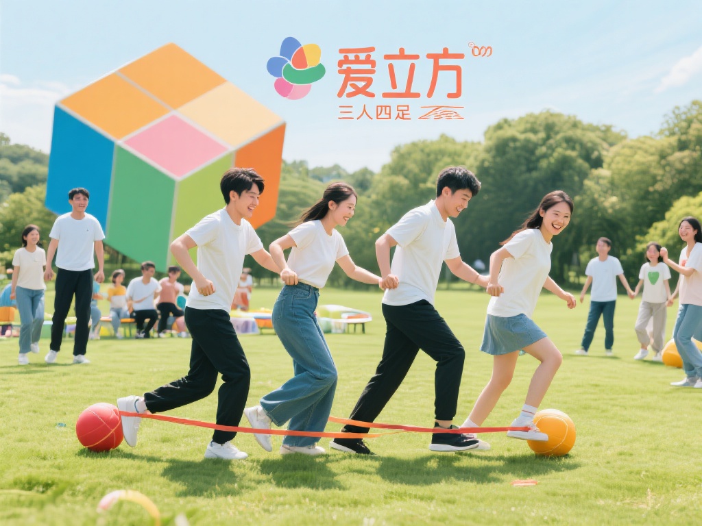 “爱立方”象征着一种多维度的关爱与互动，而户外体育